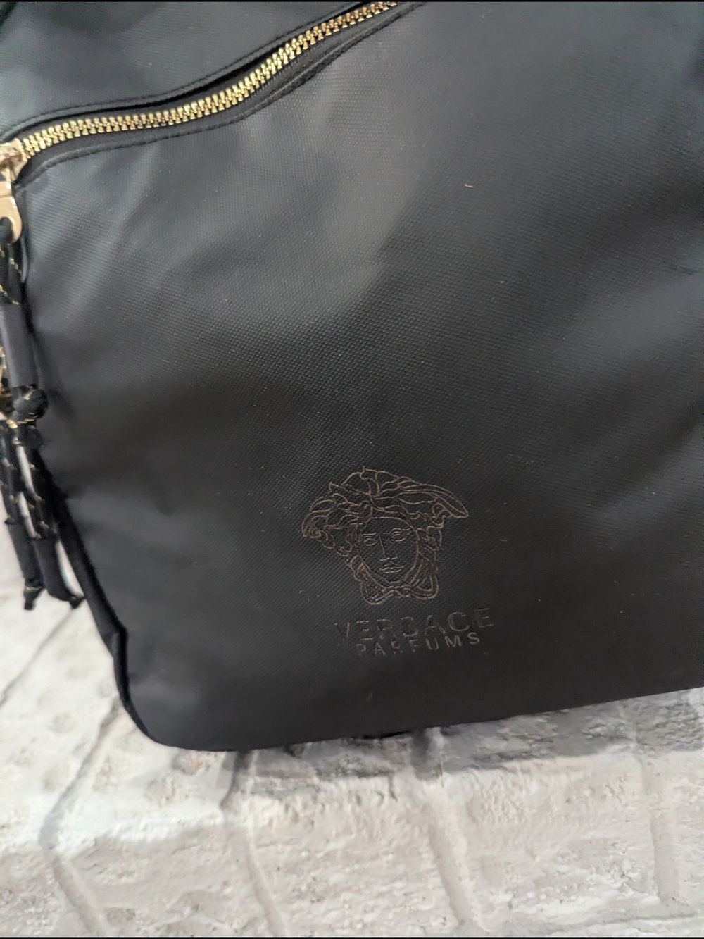 Versace Parfums Black Nylon Backpack - Picture 12 of 12